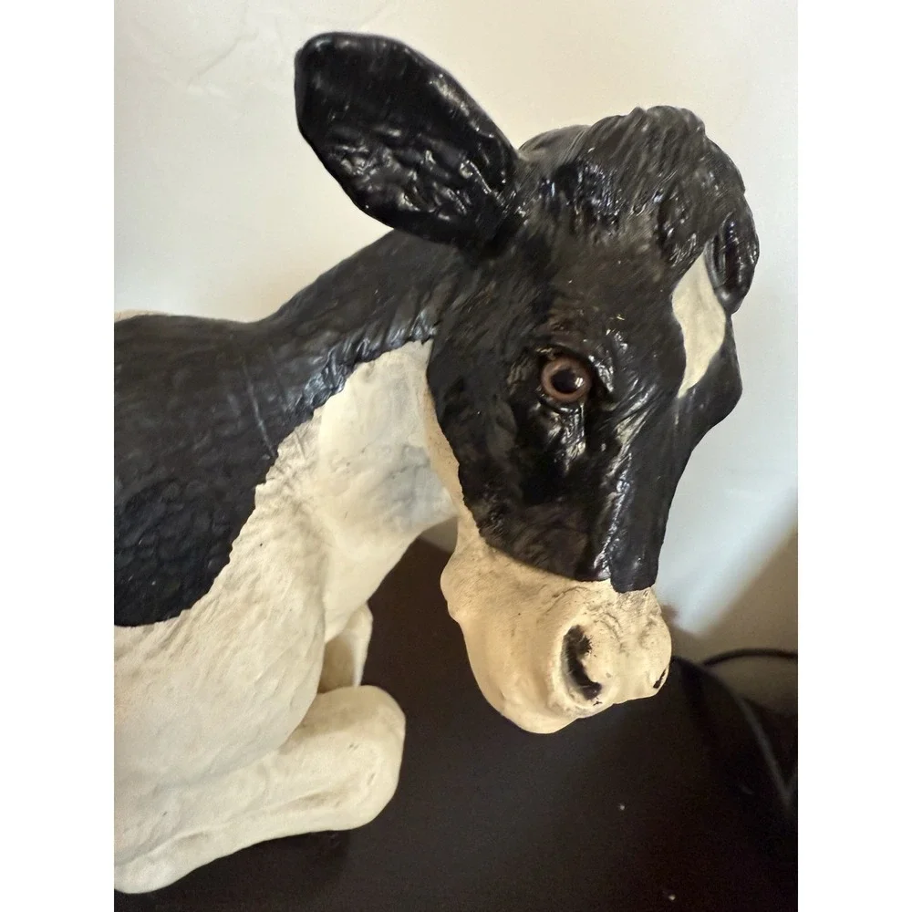 Home Decor Cow Gift, Large accent cottage core gramma core country  Vintage Farm
